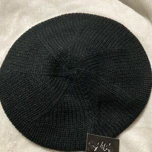 Wild Pair Black Knit Hat